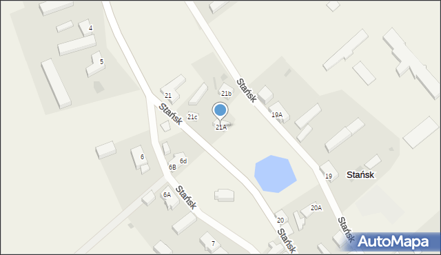 Stańsk, Stańsk, 21A, mapa Stańsk