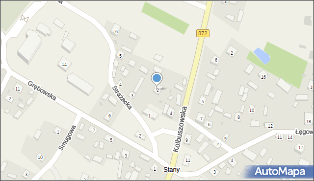 Stany, Strażacka, 2, mapa Stany