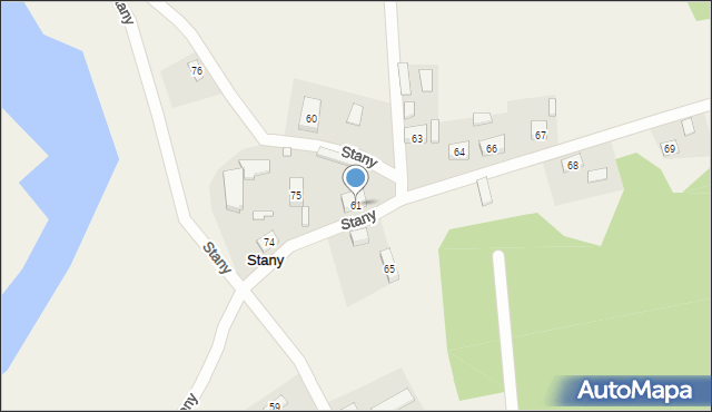 Stany, Stany, 61, mapa Stany