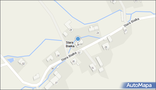 Stara Białka, Stara Białka, 26, mapa Stara Białka