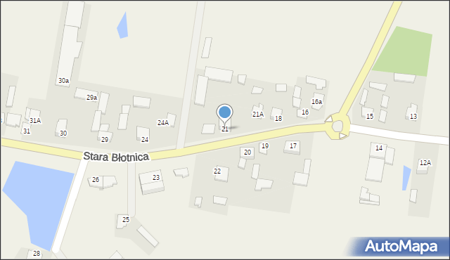 Stara Błotnica, Stara Błotnica, 21, mapa Stara Błotnica