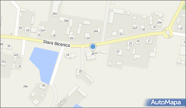 Stara Błotnica, Stara Błotnica, 23, mapa Stara Błotnica