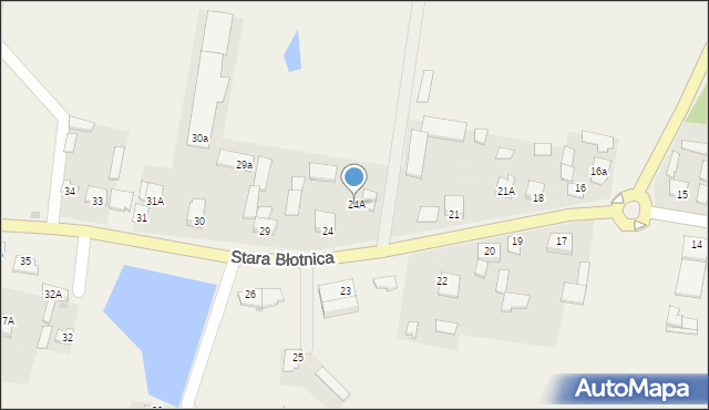 Stara Błotnica, Stara Błotnica, 24A, mapa Stara Błotnica