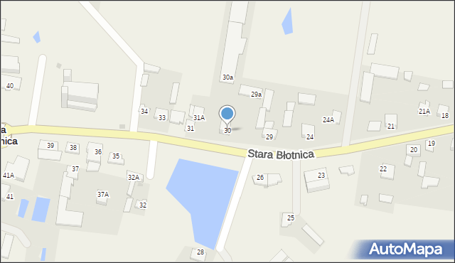 Stara Błotnica, Stara Błotnica, 30, mapa Stara Błotnica