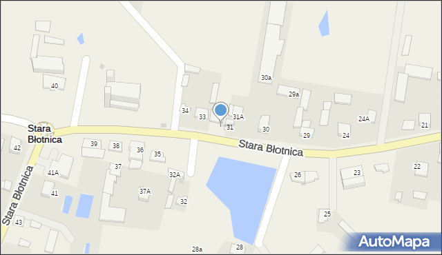 Stara Błotnica, Stara Błotnica, 33A, mapa Stara Błotnica