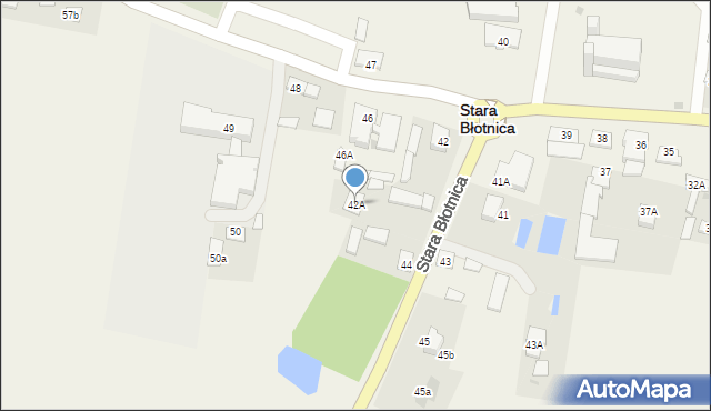 Stara Błotnica, Stara Błotnica, 42A, mapa Stara Błotnica