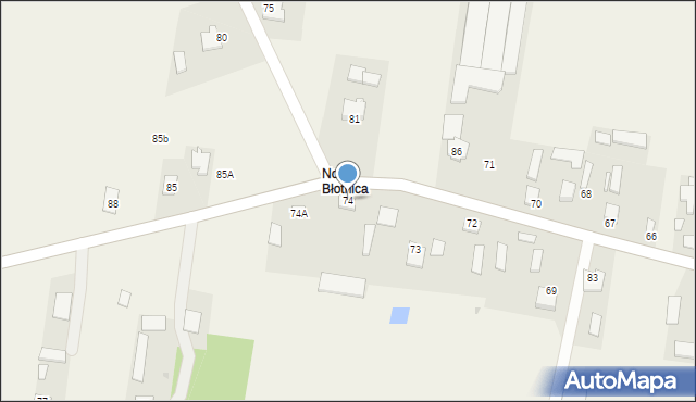 Stara Błotnica, Stara Błotnica, 74, mapa Stara Błotnica