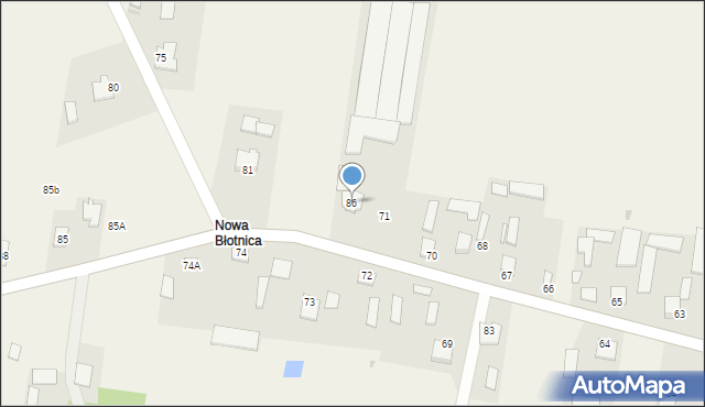 Stara Błotnica, Stara Błotnica, 86, mapa Stara Błotnica