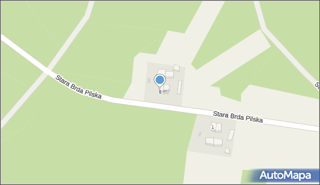 Stara Brda Pilska, Stara Brda Pilska, 8, mapa Stara Brda Pilska