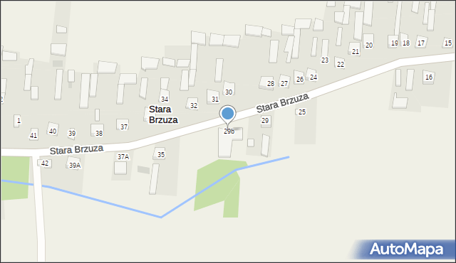 Stara Brzuza, Stara Brzuza, 29b, mapa Stara Brzuza