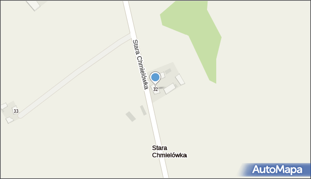 Stara Chmielówka, Stara Chmielówka, 32, mapa Stara Chmielówka