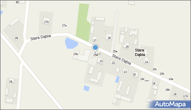 Stara Dąbia, Stara Dąbia, 23a, mapa Stara Dąbia