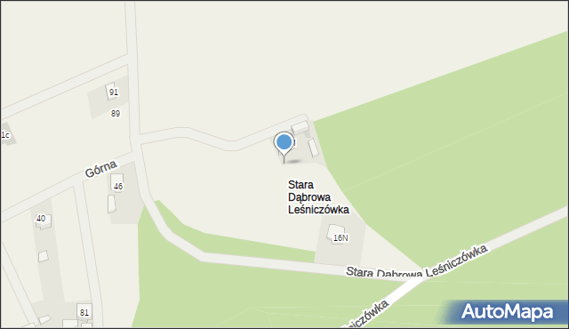 Stara Dąbrowa, Stara Dąbrowa, 16M, mapa Stara Dąbrowa