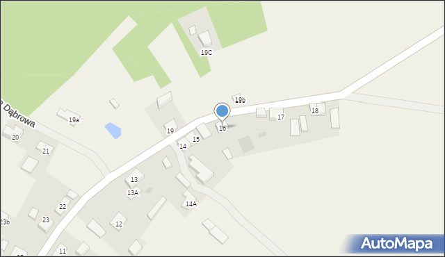 Stara Dąbrowa, Stara Dąbrowa, 16, mapa Stara Dąbrowa