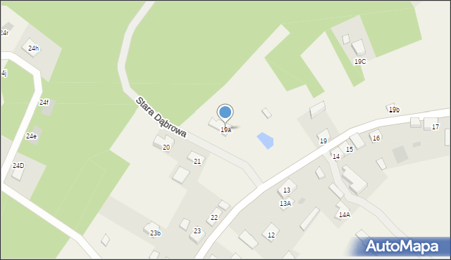 Stara Dąbrowa, Stara Dąbrowa, 19a, mapa Stara Dąbrowa