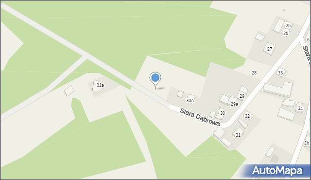 Stara Dąbrowa, Stara Dąbrowa, 30A, mapa Stara Dąbrowa