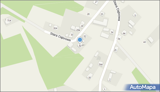 Stara Dąbrowa, Stara Dąbrowa, 31, mapa Stara Dąbrowa