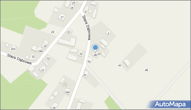 Stara Dąbrowa, Stara Dąbrowa, 4a, mapa Stara Dąbrowa