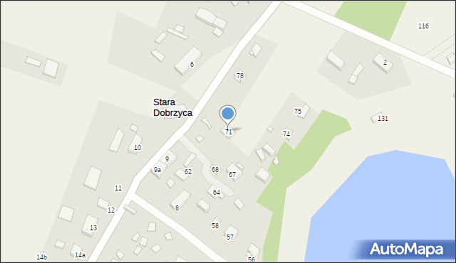 Stara Dobrzyca, Stara Dobrzyca, 71, mapa Stara Dobrzyca