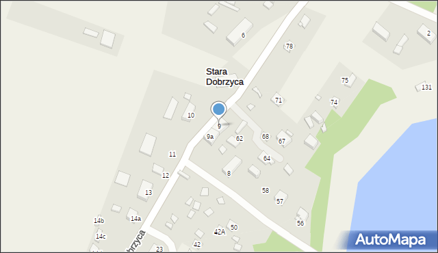 Stara Dobrzyca, Stara Dobrzyca, 9, mapa Stara Dobrzyca