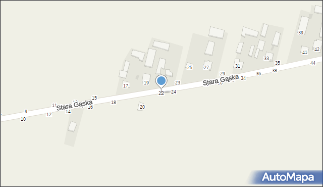 Stara Gąska, Stara Gąska, 22, mapa Stara Gąska