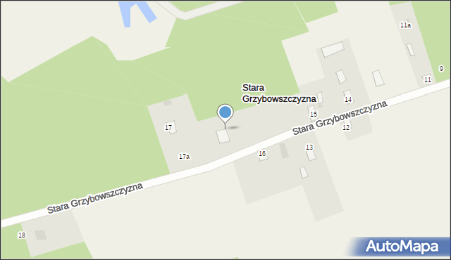 Stara Grzybowszczyzna, Stara Grzybowszczyzna, 17, mapa Stara Grzybowszczyzna