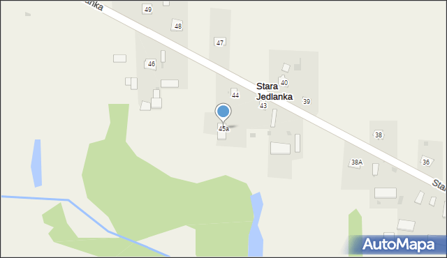 Stara Jedlanka, Stara Jedlanka, 45a, mapa Stara Jedlanka