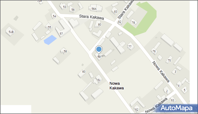 Stara Kakawa, Stara Kakawa, 59, mapa Stara Kakawa