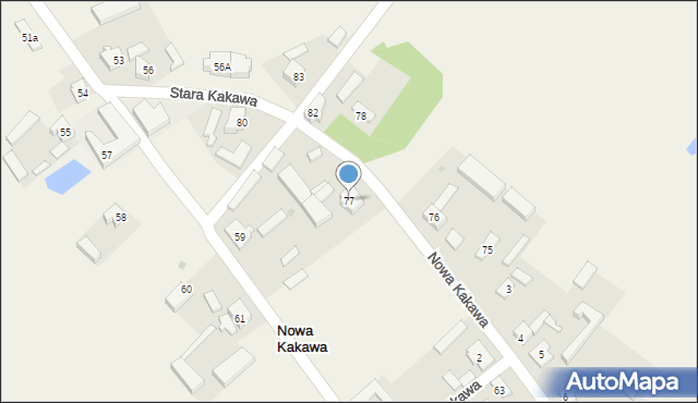 Stara Kakawa, Stara Kakawa, 77, mapa Stara Kakawa