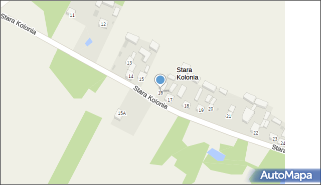 Stara Kolonia, Stara Kolonia, 16, mapa Stara Kolonia