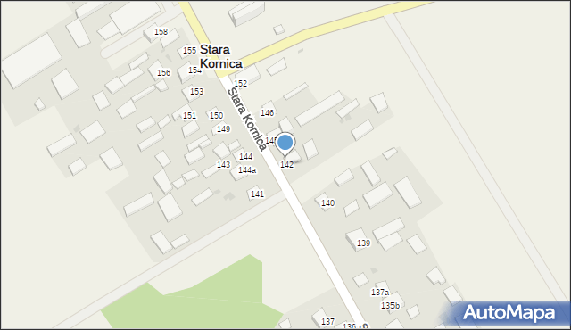 Stara Kornica, Stara Kornica, 142, mapa Stara Kornica