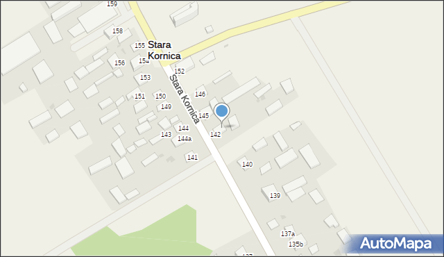 Stara Kornica, Stara Kornica, 142A, mapa Stara Kornica