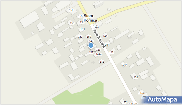 Stara Kornica, Stara Kornica, 143, mapa Stara Kornica