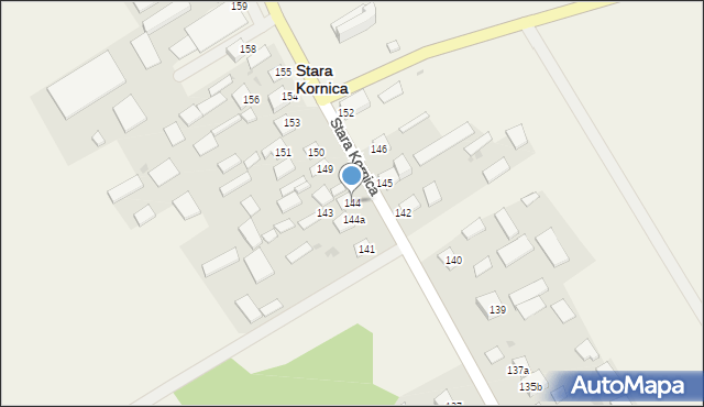 Stara Kornica, Stara Kornica, 144, mapa Stara Kornica