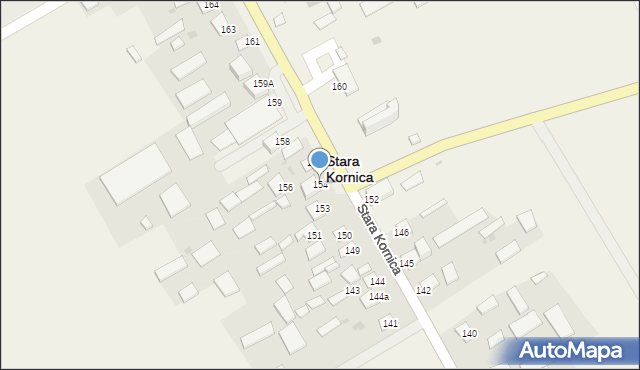 Stara Kornica, Stara Kornica, 154, mapa Stara Kornica