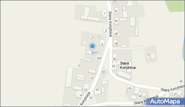 Stara Korytnica, Stara Korytnica, 10, mapa Stara Korytnica