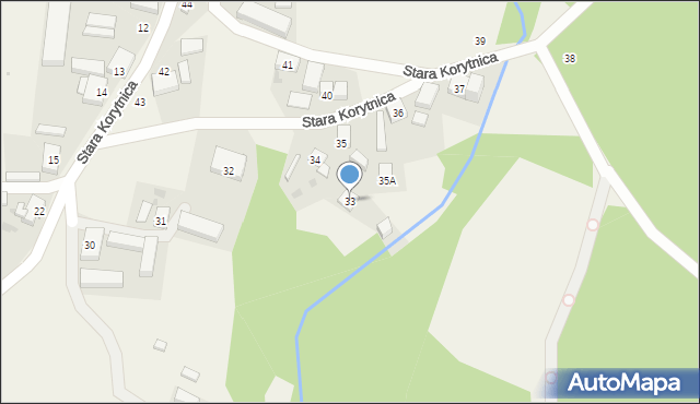 Stara Korytnica, Stara Korytnica, 33, mapa Stara Korytnica