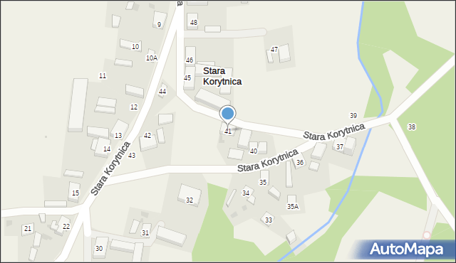 Stara Korytnica, Stara Korytnica, 41, mapa Stara Korytnica