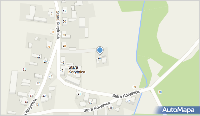 Stara Korytnica, Stara Korytnica, 47, mapa Stara Korytnica