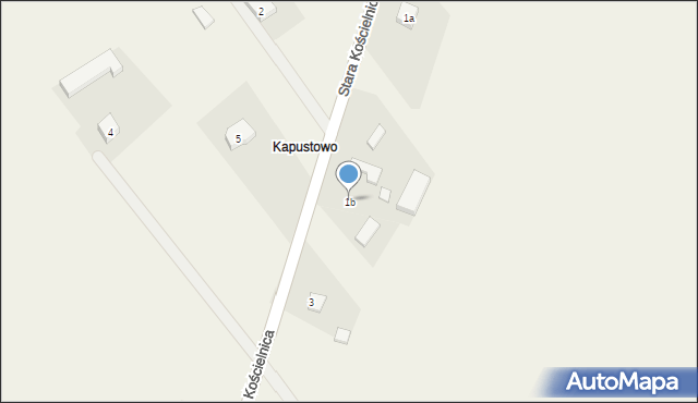 Stara Kościelnica, Stara Kościelnica, 1b, mapa Stara Kościelnica