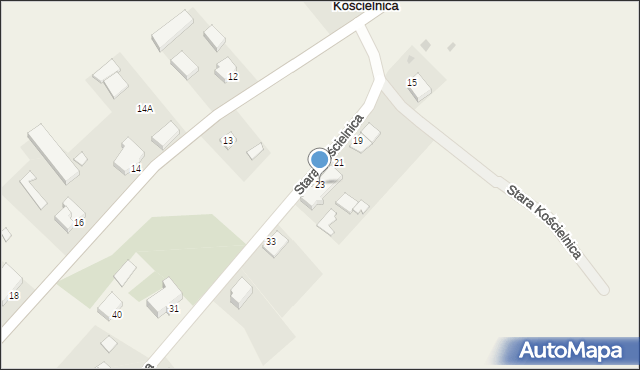 Stara Kościelnica, Stara Kościelnica, 23, mapa Stara Kościelnica