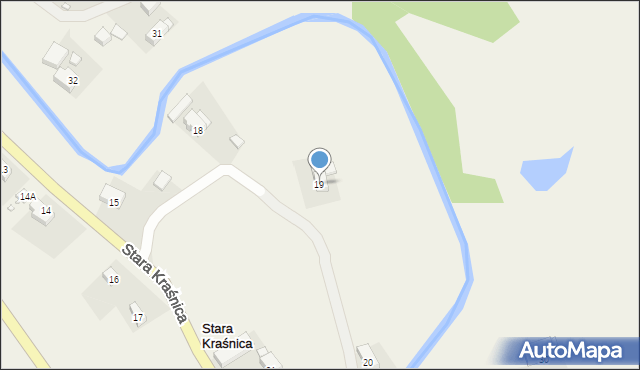 Stara Kraśnica, Stara Kraśnica, 19, mapa Stara Kraśnica