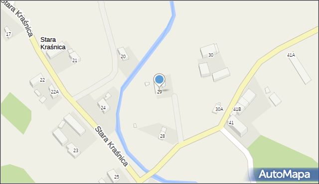 Stara Kraśnica, Stara Kraśnica, 29, mapa Stara Kraśnica
