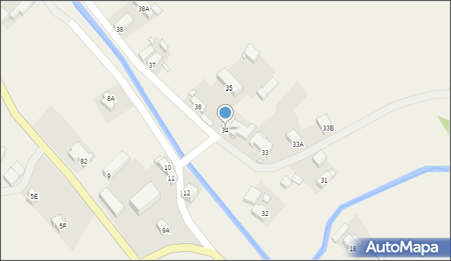 Stara Kraśnica, Stara Kraśnica, 34, mapa Stara Kraśnica