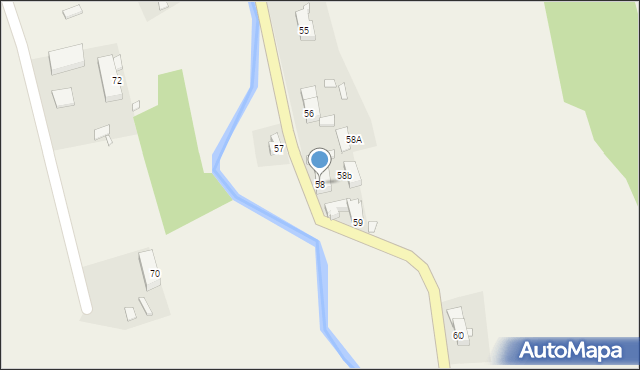 Stara Kraśnica, Stara Kraśnica, 58, mapa Stara Kraśnica