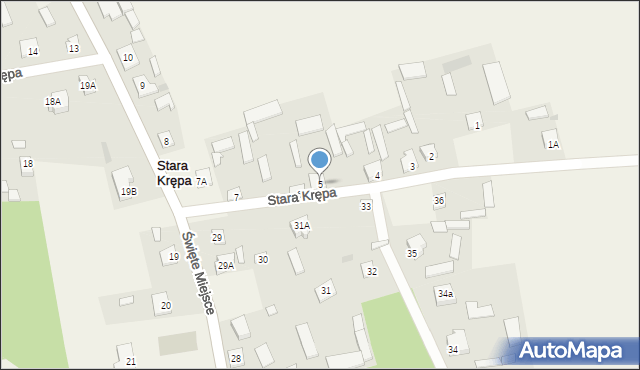 Stara Krępa, Stara Krępa, 5, mapa Stara Krępa