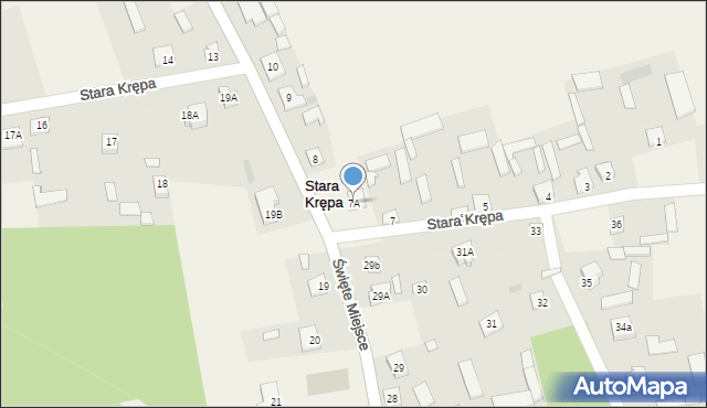 Stara Krępa, Stara Krępa, 7A, mapa Stara Krępa