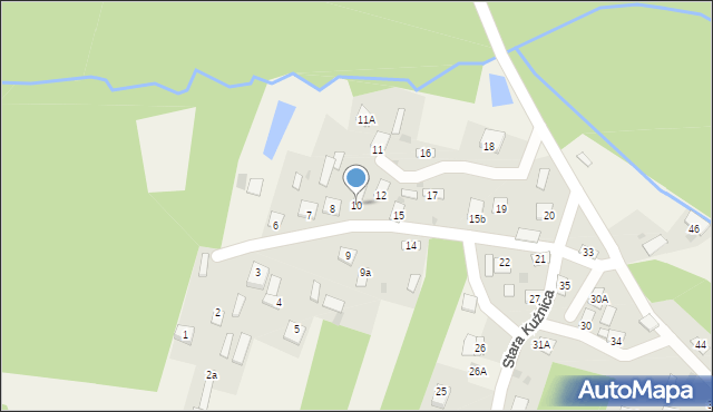 Stara Kuźnica, Stara Kuźnica, 10, mapa Stara Kuźnica