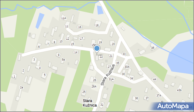 Stara Kuźnica, Stara Kuźnica, 23, mapa Stara Kuźnica