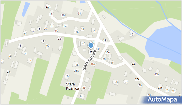 Stara Kuźnica, Stara Kuźnica, 27, mapa Stara Kuźnica